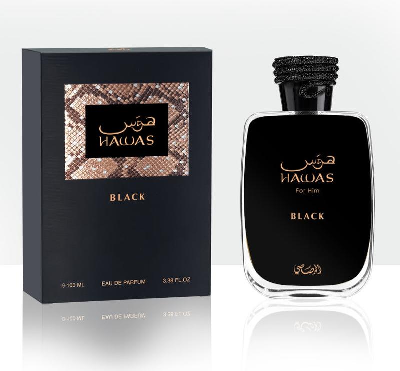 Rasasi Hawas Black 3.4 Oz Eau De Parfum Spray By Rasasi BRAND NEW 2024 RELEASE