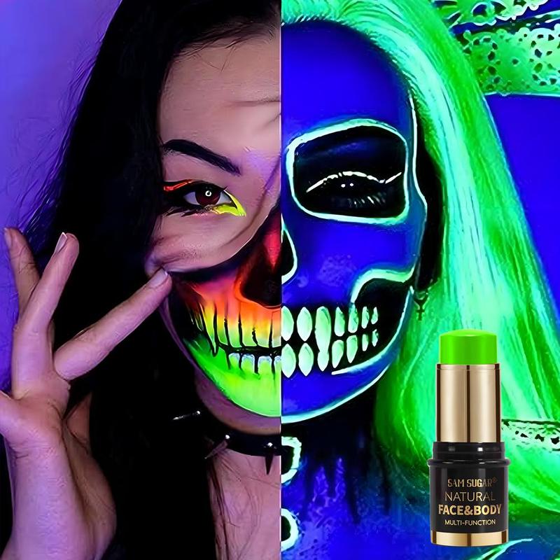 Face & Body Paint Stick, 1 Count Long Lasting Fluorescent Body Paint Cream, Stage Party Makeup, Cosmetic Product for Women & Girls