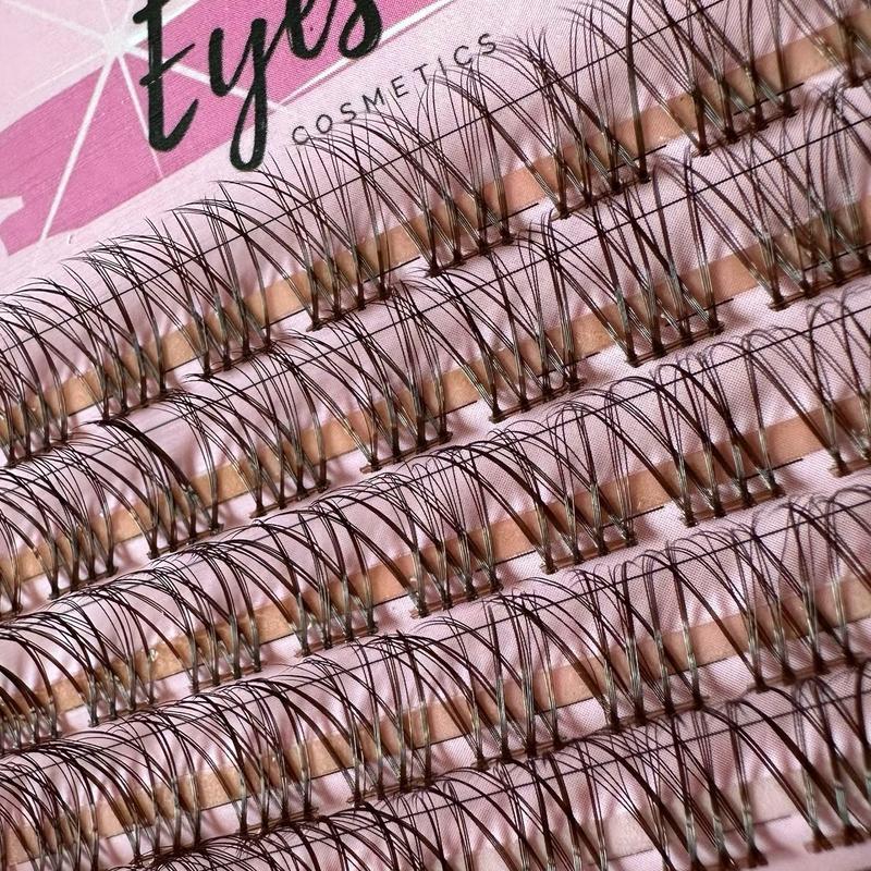 Eyeshine Natural (Brown 12-16mm) Eyelashes Extensions by me Glue Sold Separately