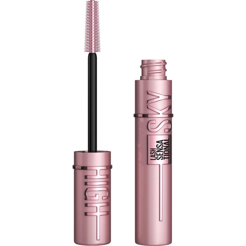 Lash Sensational Sky High Washable Mascara, Blackest Black. Volumizing, lengthening, defining, curling, multiplying, buildable.Lightweight Makeup