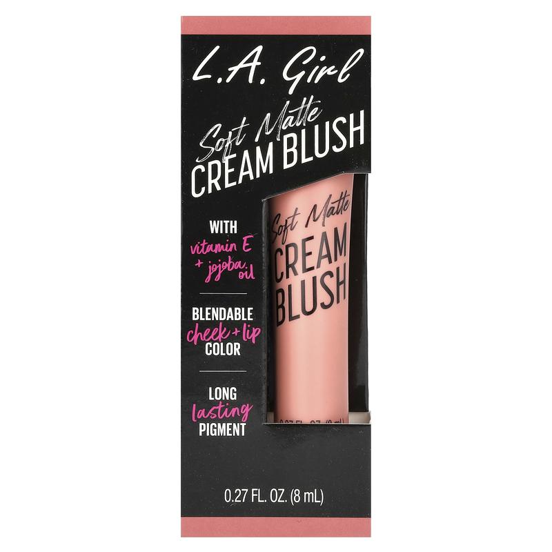 L.A. Girl Soft Matte Cream Blush, GBL441 Rosebud, 0.27 fl oz (8 ml)