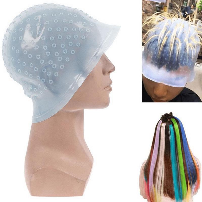 Reusable Hair Dye Cap, Heatless Hair Color Cap, Professional Hair Styling Accessories for Women & Men