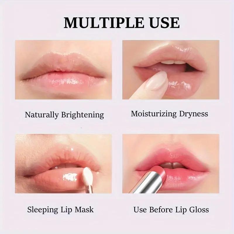 ZEESEA Hydrating Lipstick, Colorless Moisturizing And Nourishing Lip Mask, Daily Lip Care Balm Lip Balm Pack Skincare Tinted  Repair Smooth