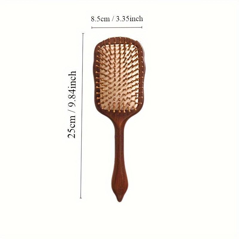 Wooden Air Cushion Hair Brush, Scalp Massage Comb, Curly Hair Detangling & Styling Tool, Heatless Haircare & Styling Tools for Women & Men