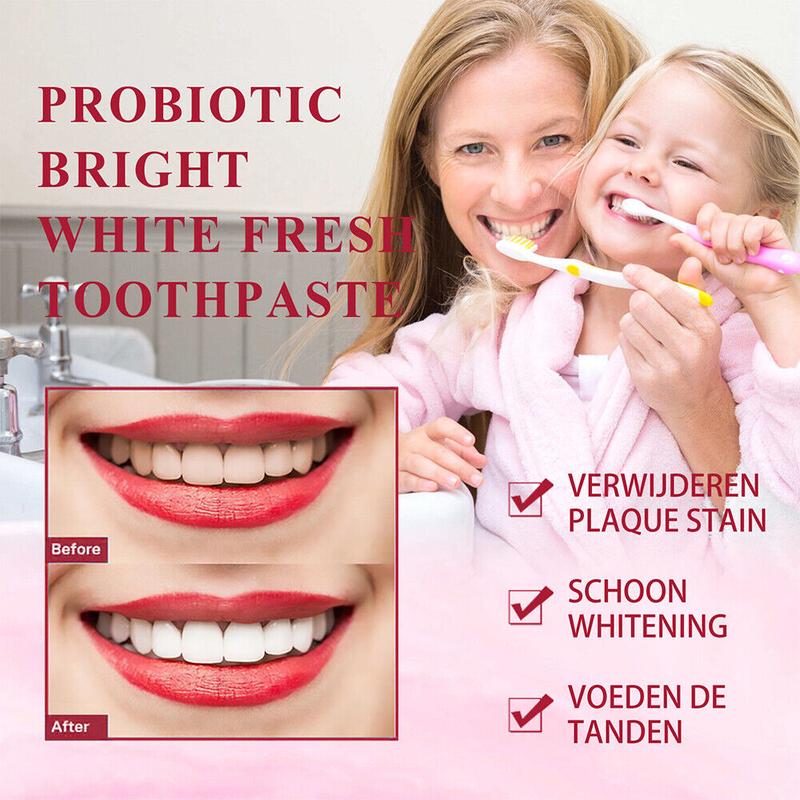 YAYASHI SP4 Probiotics Teeth Whitening,Helps Remove Surface Stains,Whitens Teeth,Deep Cleaning Care,Strengthens Tooth Enamel,Protects Against Cavities healthy toothpaste pasta dental oral health natural oral