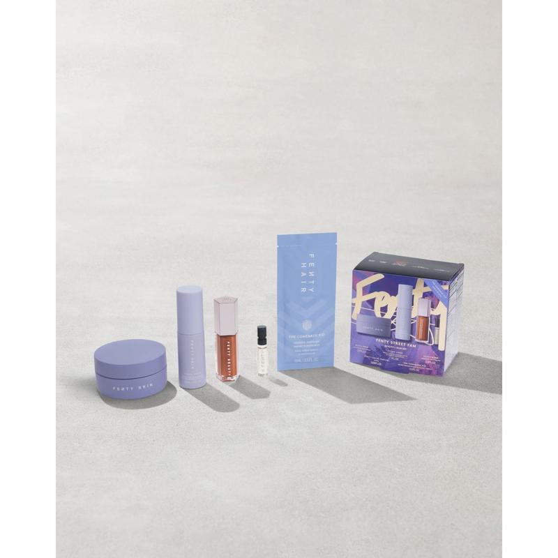 Fenty Street Fam 5-Piece Lip, Skin, Fragrance + Hair Mini Set Hydrate Makeup Moisture Moisturizer