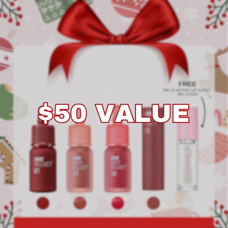 [Holiday Edition] Peripera Lip Set_Ink Velvet+(2) Ink Airy Velvet+Ink Intense Stick+Ink Glasting Lip Gloss