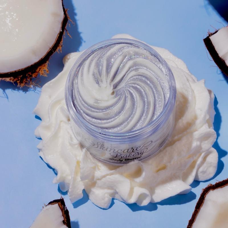 The Skincare Bakery Body Butter: Ice Me Out (coconut vanilla frosting) Scent