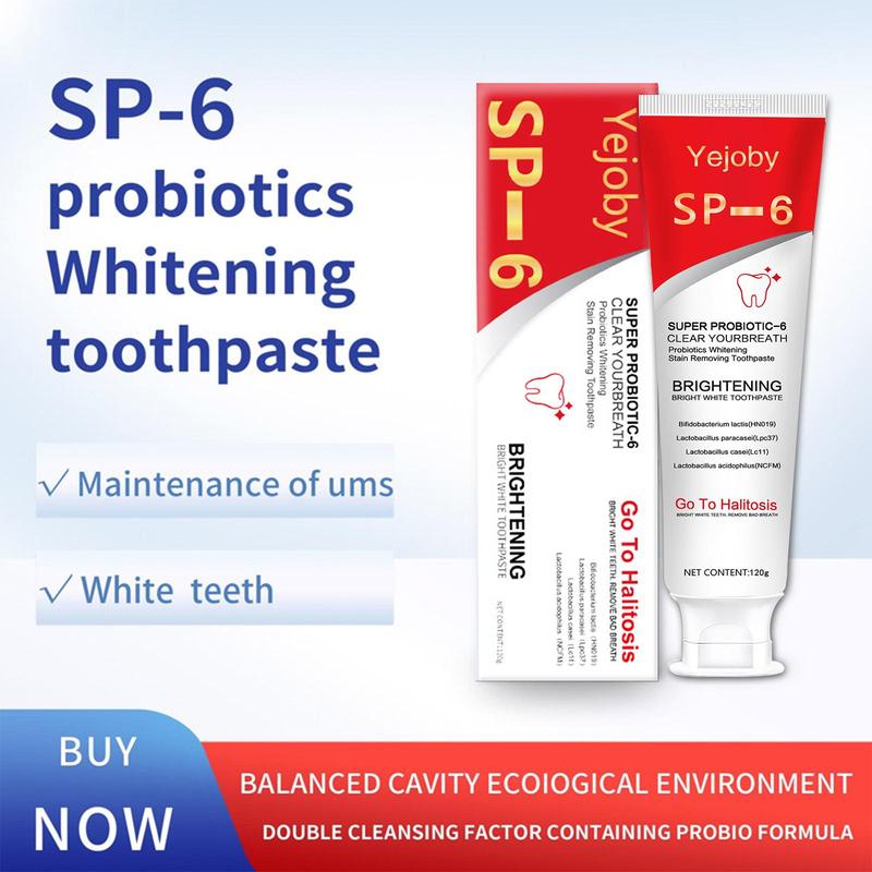 SP-6 [Triple Whitening] Super Probiotic Sp-6 Toothpaste, Sp-6 Ultra Whitening Toothpaste, Sp 6 Toothpaste,Fresh Breath, Sp-6 Toothpaste 4.9 oz SP-10,SP-10 SP-8 SP-4 sp-10 sp-8 sp-4 sp8 sp6 sp4 SP-10