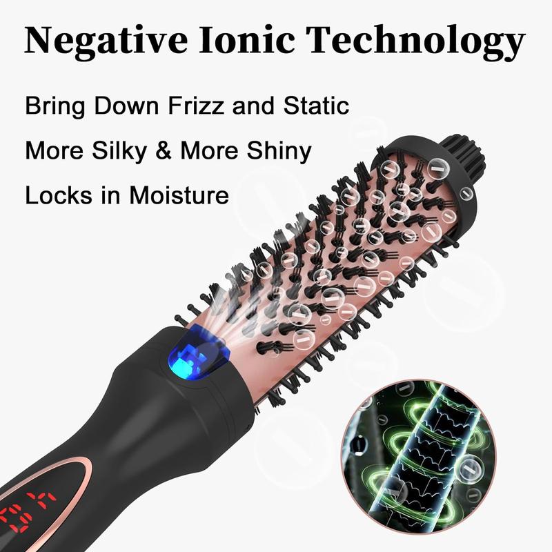 Electric Hair Curler, 1 Set Hair Curling Wand with Flannelette Bag & Anti-hot Glove & 2 Hair Clips, Thermal Brush Hair Styling Tools