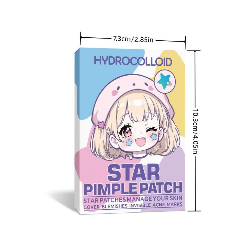 Star & Heart Shaped Acne Patches, 432pcs set Hydrocolloid Acne Cover Patches for Christmas Gift, Facial Skin Care Patches, Skin Care Products for Women & Men