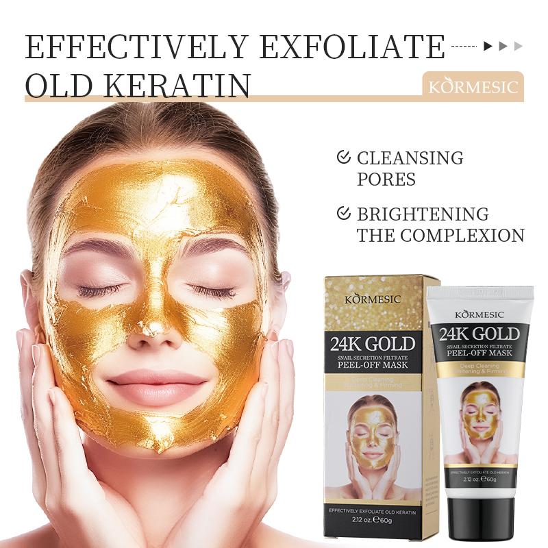 24K Nano Gold Peel-Off Face Mask with Witch Hazel North America, Blackhead Remover & Anti-aging Mask for all skin types.[+3$ Get 2Pcs] Skincare Skin Repair Comfort