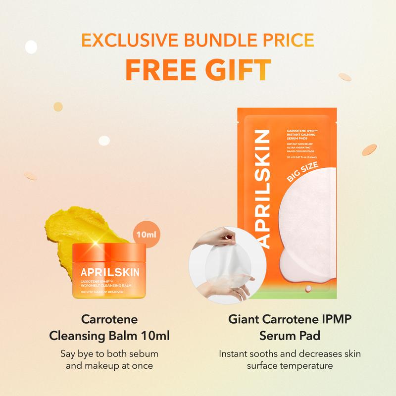 [APRILSKIN Official] Squalane + Beta-Carrotene Skin Rescue Duo  | Glass Glow Comfort Moisturizers | Soothing & Deep Moisturizing Cream  | Korean Skincare