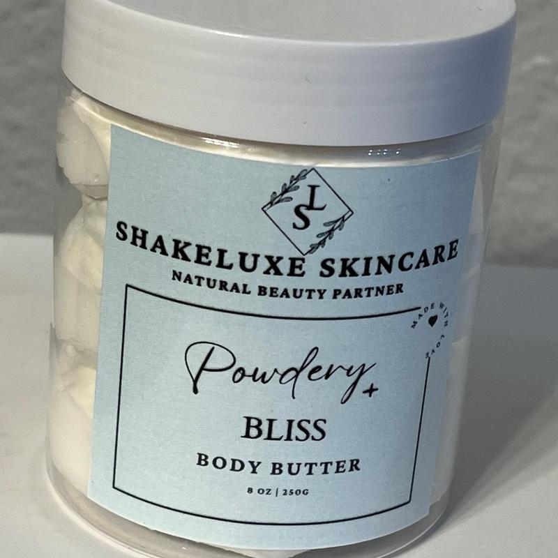 ShakeLuxe Skincare Powdery Bliss Body Butter for Soft and Smooth Skin - Nourishing Body Lotion moisturizing bodybutter