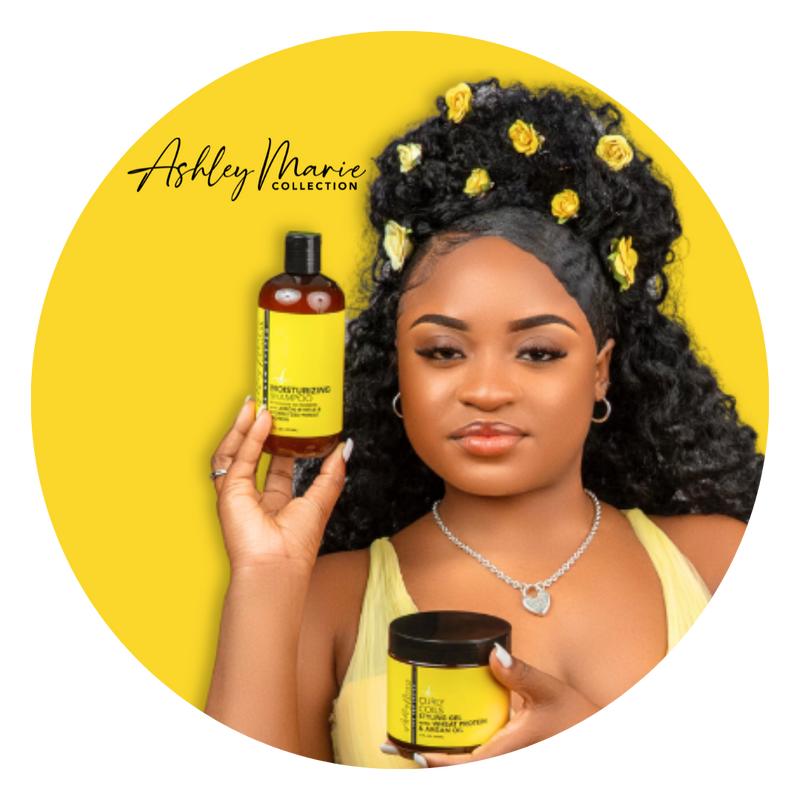 Curly Coil Styling Gel with Wheat Protein and Argan Oil - Ashley Marie Collection - 12 oz. by The Hair Diagram