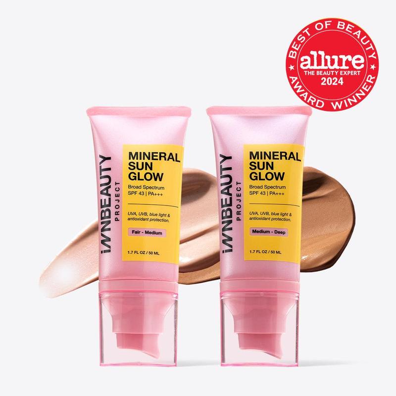 Mineral Sun Glow SPF Broad Spectrum SPF 43 PA +++ Facial Lightweight Skincare Sunscreen Hydrating Radiant Sensitive Vegan