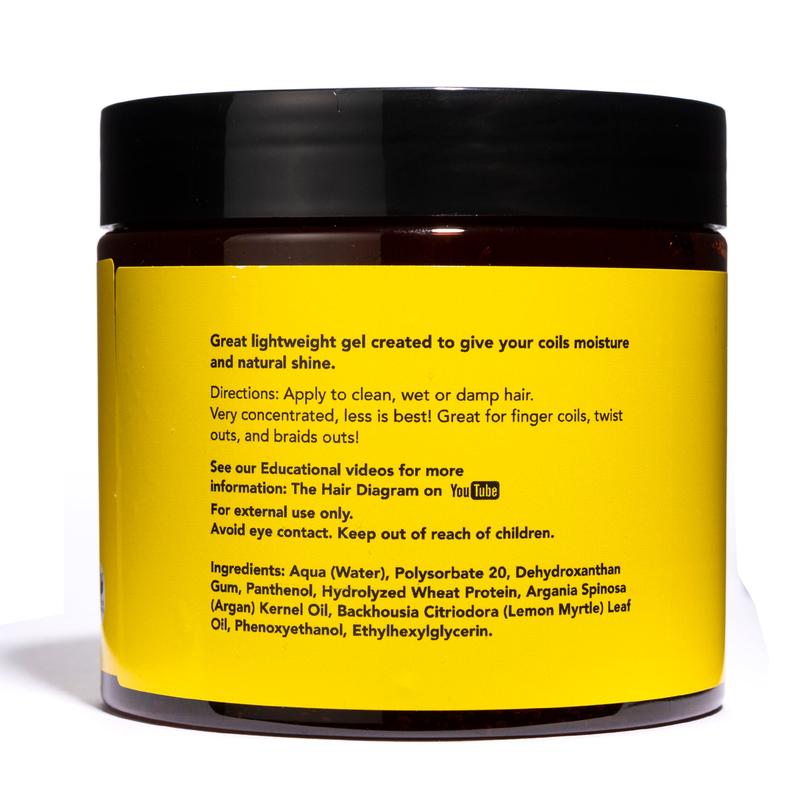 Curly Coil Styling Gel with Wheat Protein and Argan Oil - Ashley Marie Collection - 12 oz. by The Hair Diagram