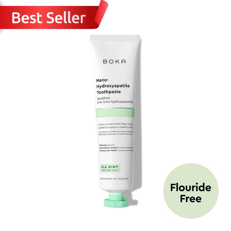 Flouride Free Ela Mint n-Ha Toothpaste Oral - Cool, Refreshing, Whitening and Remineralizing boka toothpaste Daily Pack