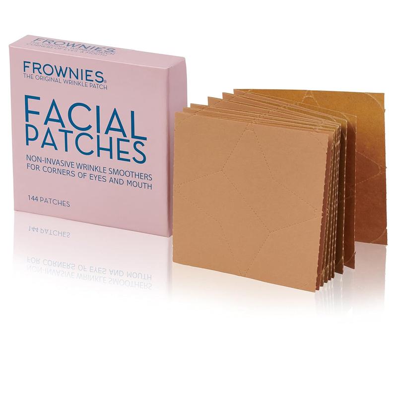 FROWNIES Forehead and Between the Eyes Wrinkle Patches - Hypoallergenic Facial Patches to Smooth & Soften Forehead  &  144 Patches Comfort Skin Care