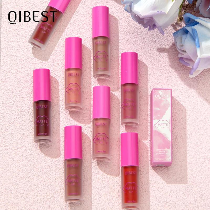 Long Lasting Matte Lip Gloss, 1 Count Waterproof Moisturizing Lipstick, Easy Coloring Lipstick, For All Occasions Lip Makeup