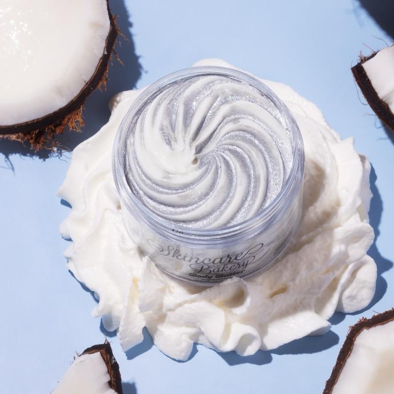 The Skincare Bakery Body Butter: Ice Me Out (coconut vanilla frosting) Scent