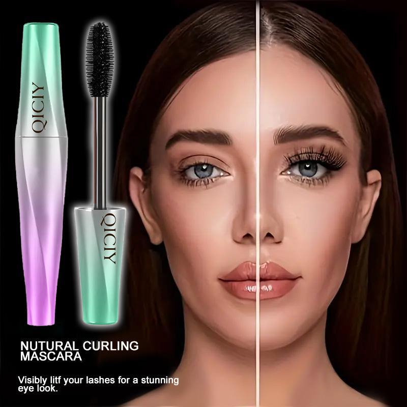 Waterproof Mascara, 1 Count Long Lasting Natural Curl Eyelashes Mascara, Professional Eye Enhancement Makeup Products for Women & Girls