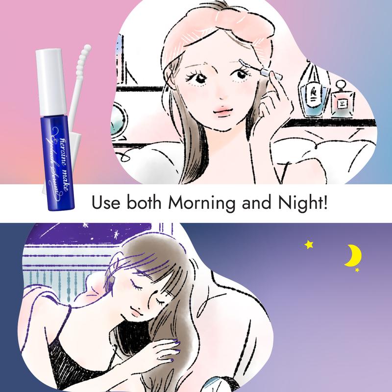 [Heroine Make Official Store] KissMe Heroine Make Eyelash Serum EX, Nourishing Eyelashes while sleeping, For morning & night use, Firming and Strengthening, Made in Japan, Mascara, Cosmetic, Fluffy Applicator, Adds moisture to eyelashes, makeup