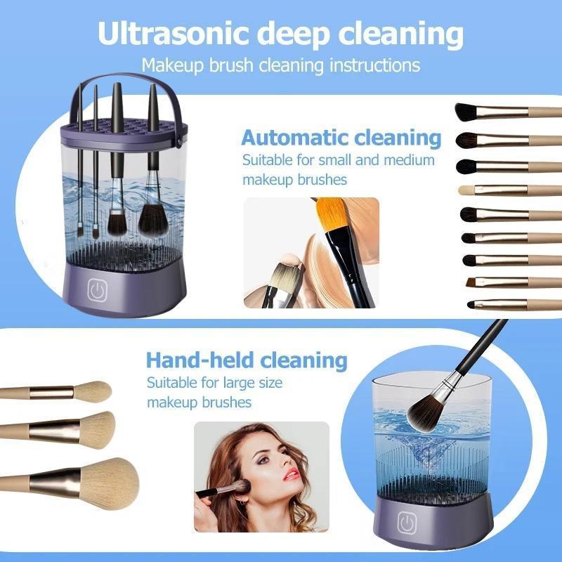 USB Rechargeable Electric Makeup Brush Cleaner, 1 Count Portable Electric Makeup Tool without Brush, Quick Cleaning Tool for Makeup Brushes