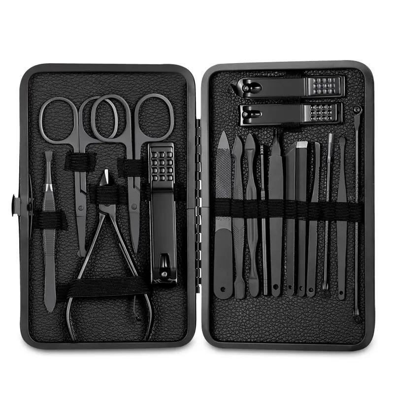 Professional Manicure Set with Storage Case, 1 Set Stainless Steel Manicure & Pedicure Tool, Manicure Tool for Home & Salon Use