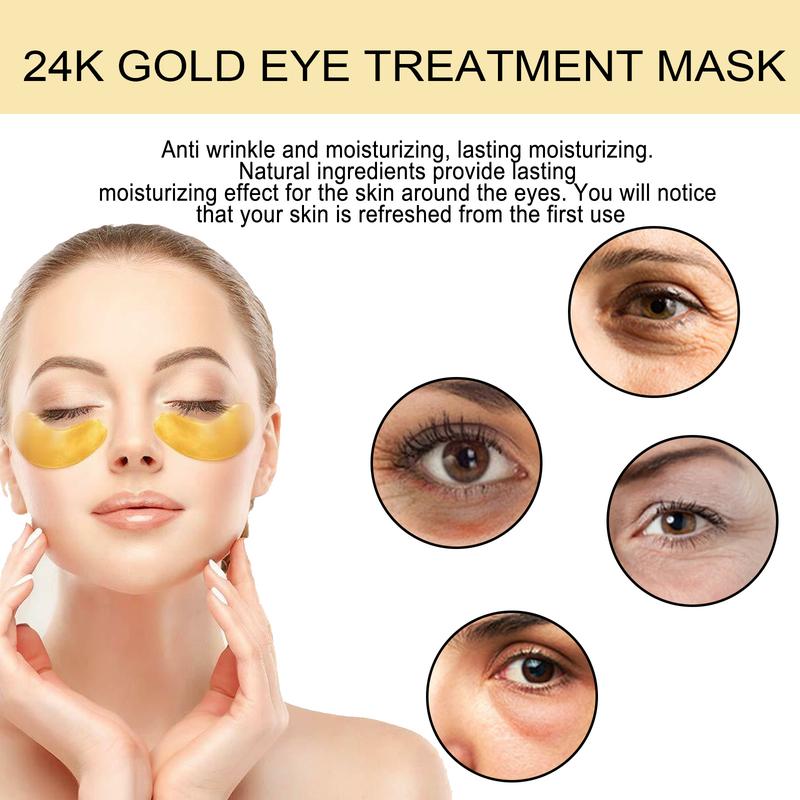 Revitalize tired eyes with EELHOE 24K Gold Eye Mask! Say goodbye to dark circles andpuffiness for a radiant, youthful look. Hydrate& soothe Gold Under Hyaluronic Acid