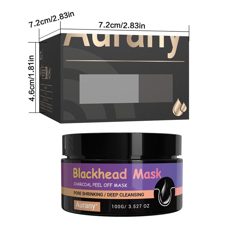 Charcoal Peel Off Blackhead Mask, Deep Cleansing Mask, Oil Control Facial Mask, Gentle Exfoliating Mask, Facial Skin Care Product for All Skin Types