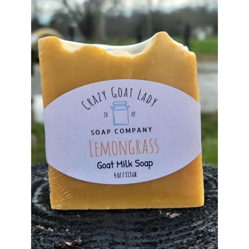 Handmade Lemongrass Goat Milk Soap | Natural Skincare for Sensitive & Dry Skin