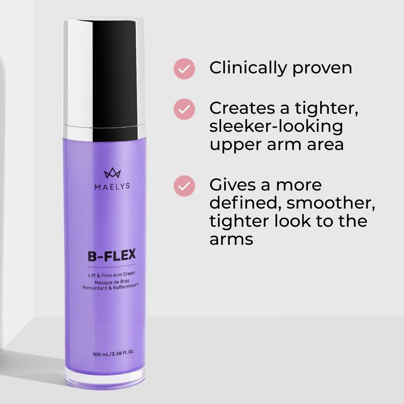 2X B-FLEX Clinically Proven Lift & Firm Arm Cream (SAVE $10!) by MAËLYS - for Loose Skin, Bat Wings