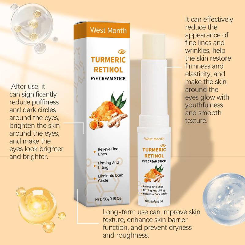 Turmeric Retinol Eye Cream Stick Moisturizes, moisturizes, firms, delicately treats the skin around the eyes eye  patch