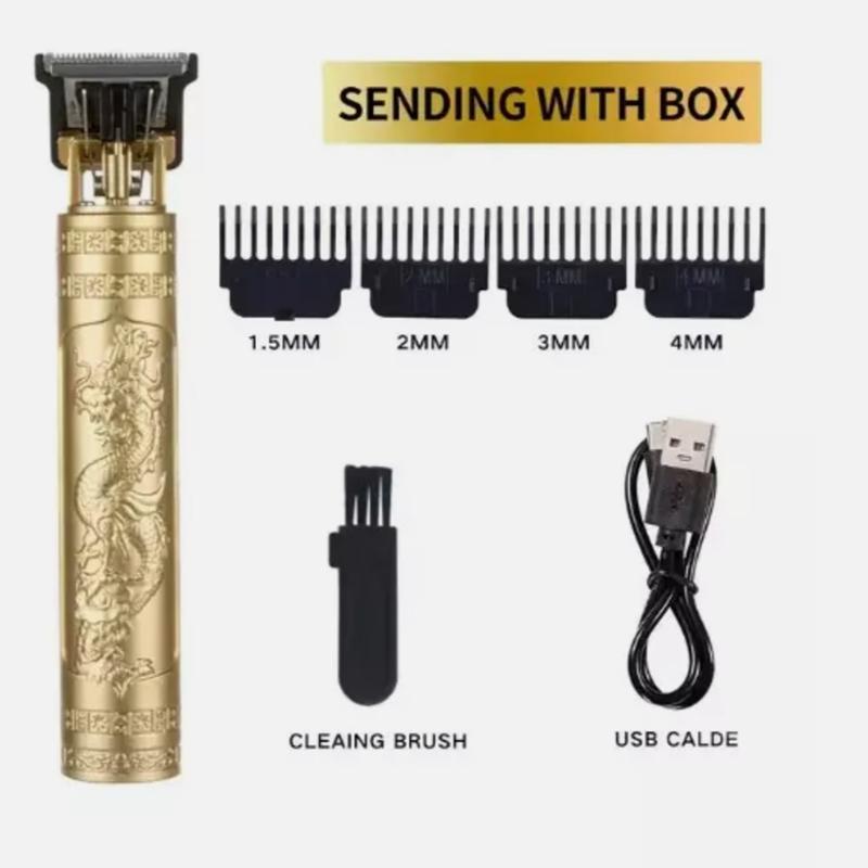 Electric Hair Clipper, Rechargeable, T9 Vintage Style, for Men's Grooming, USA