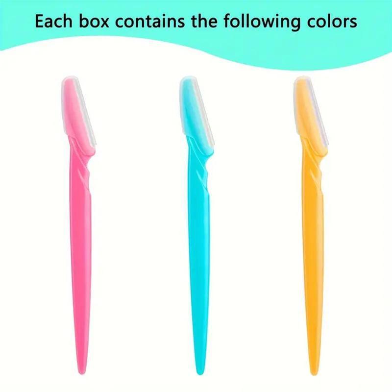 Multifunctional Eyebrow Razor Set, Random Color Safety Gentle Eyebrow Trimmers, Eyebrow Razors for Women, Facial Razors for Shaving, Eye Brow Shaping Tool