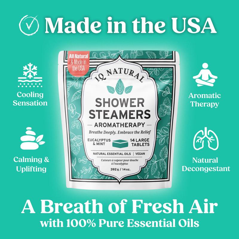 14 Count Shower Steamers Aromatherapy for Women, Shower Bombs, Vapor Tablets, Organic Shower Gift Set Body Care