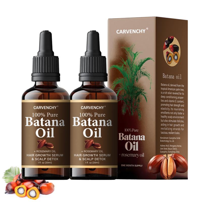 [2 Packs Only $12.99] CARVENCHY Batana Oil with Rosemary for Strong & Healthy Hair, Make Hair Longer Fuller Thicker, Organic Batana Oil with Rosemary