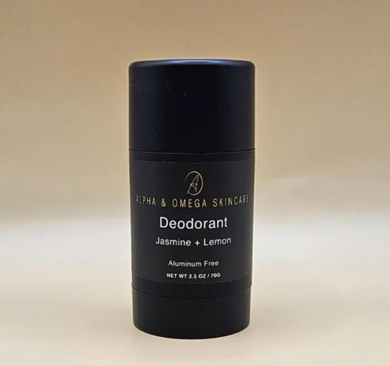 Organic - Naturally Derived Daily Deodorant  Creamy Coconut oil  Jasmine and Lemon Scented Organic Simple Ingredients  Underarm Gentle on Skin Chemical Free  Baking Soda Free No Aluminum No Synthetic Fragrance Maximum Strength Vegan Body Care