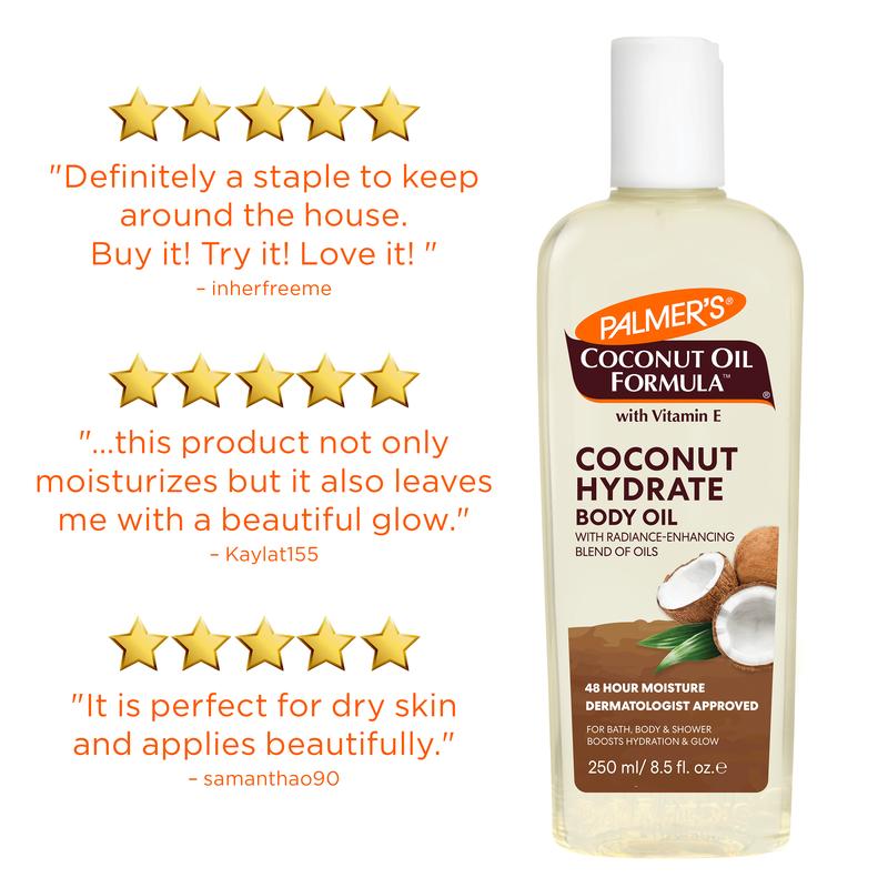 Palmer's Coconut Oil Formula Brazilian Coco Cream & Body Oil Bundle for Body Care Moisture Vegan