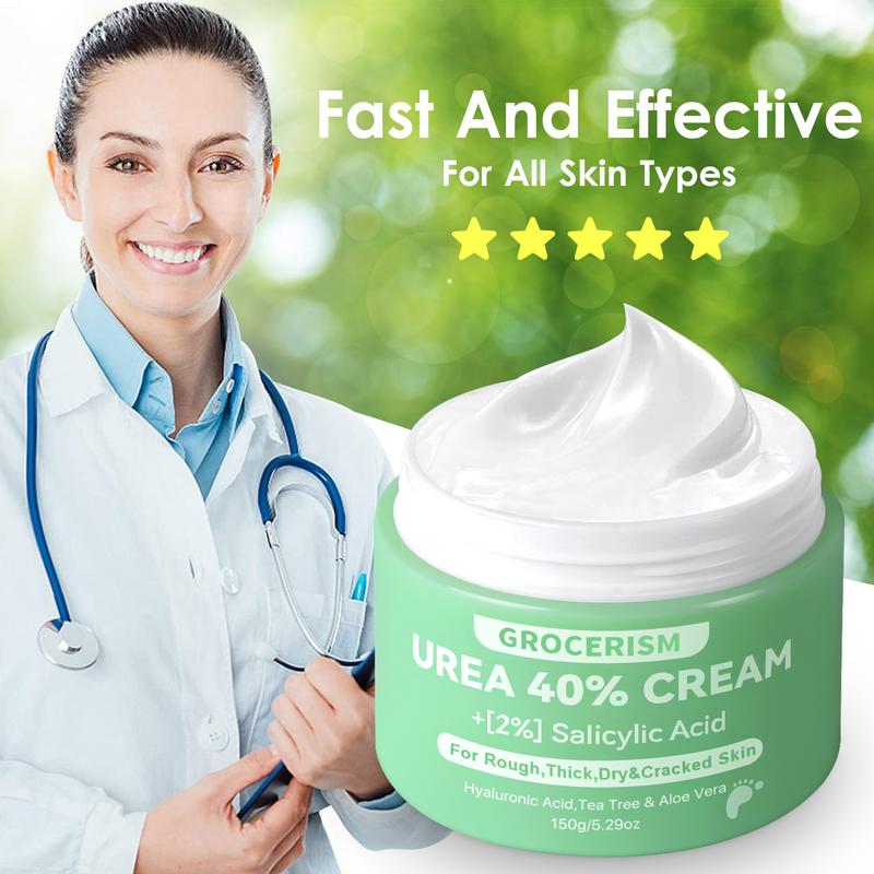 Urea Cream 40 Percent For Feet Plus 2% Salicylic Acid Foot Cream and Hand Cream, With Aloe Vera and Tea Tree For Deep Moisturizes,Callus Remover, Hydrating, Body Cream