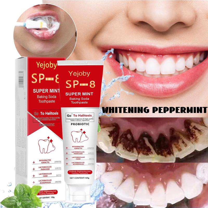 (New) 2024 SP-8 Probiotic Whitening Toothpaste, Free of Fluoride, Hydroxyapatite, Anti plaque, Oral Health Management Teeth Whitening Solution Effect is better than SP-6 and SP-7,SP-8 SP-6 SP-4 sp-8 sp-6 sp-4 sp8 sp6 sp4 SP-10