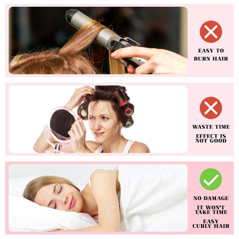 Heatless Hair Curler, 1 Set Hair Styling Tool with Gift Box, Safety Hair Styling Products, Bathroom Accessories Hair Products for Girls and Women