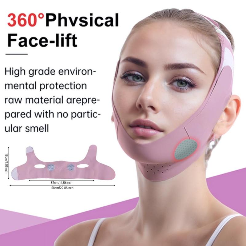 V-Line Mask Chin Up Mask V Shaped Face Mask Chin strap for sleeping, Jaw Exerciser Comfort Facial Skincare Adjustable Tightening