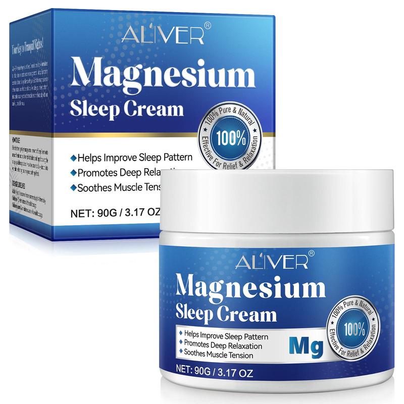 Magnesium Sleep Cream, 1 Box Soothing Sleep Cream, Deep Relaxation Body Cream, Suitable for Those Who Have Difficulty Falling Asleep