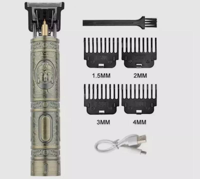 Electric Hair Clipper, Rechargeable, T9 Vintage Style, for Men's Grooming, USA