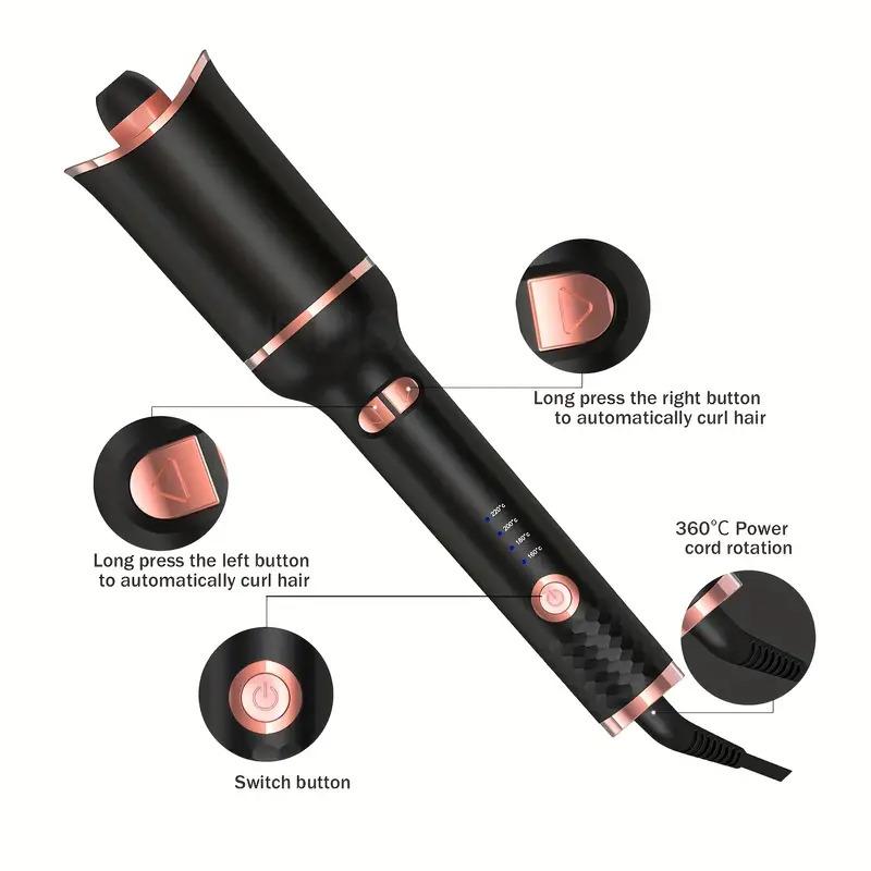 Automatically Hair Curler Automatic Looper Wavy Crimping Curl Tool Wave Roll Ferro Ringlet Loop Roller Electric Curly Waver Iron Plug Comfort