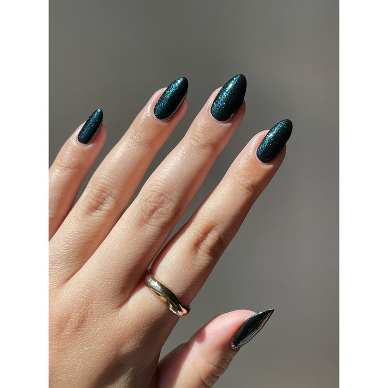 Virgo - Deep Teal Shimmer Nail Polish