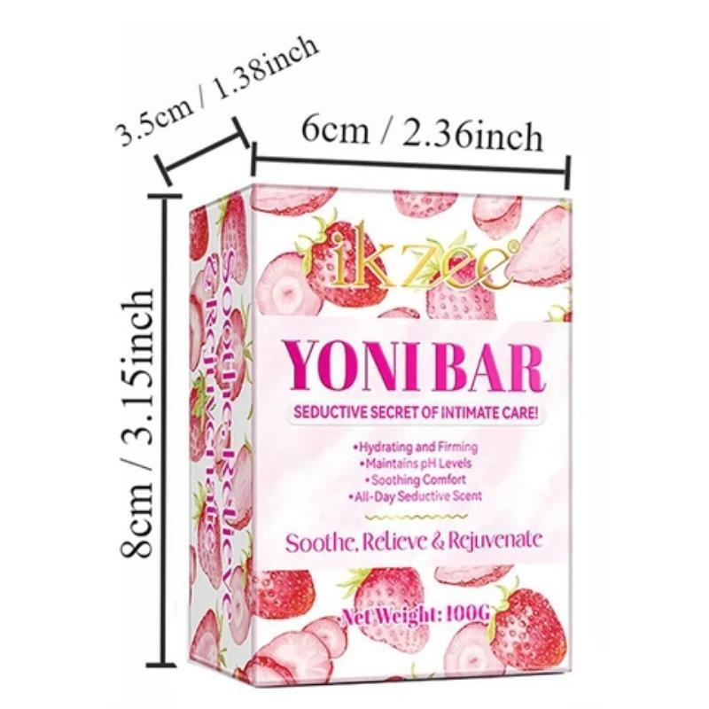 Strawberry Flavor Soap, 4 Counts Moisturizing Gentle Care Soap with Foaming Net, Bath Cleansing Soap, Suitable for Face and Body, Christmas Gift