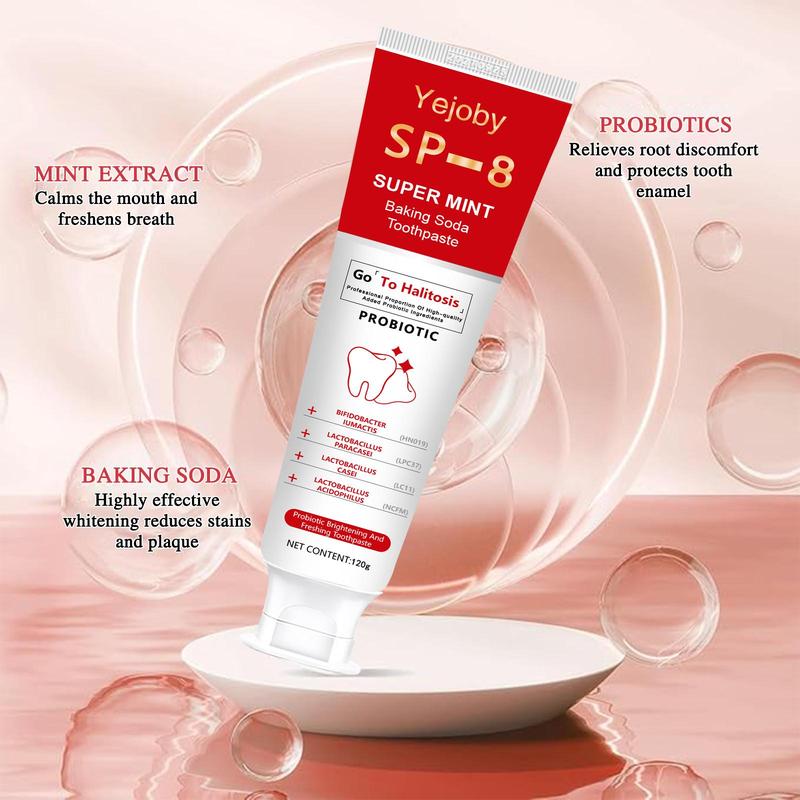 (New) 2024 SP-8 Probiotic Whitening Toothpaste, Free of Fluoride, Hydroxyapatite, Anti plaque, Oral Health Management Teeth Whitening Solution Effect is better than SP-6 and SP-7,SP-8 SP-6 SP-4 sp-8 sp-6 sp-4 sp8 sp6 sp4 SP-10